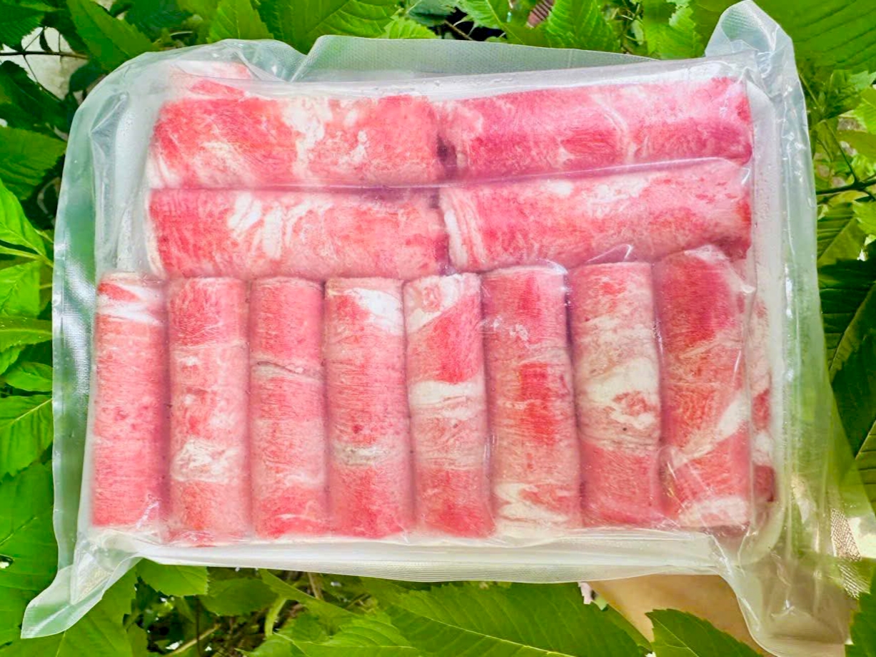 Ba chỉ bò cuộn