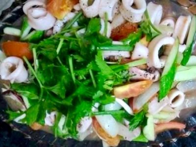 Mực cắt khoanh